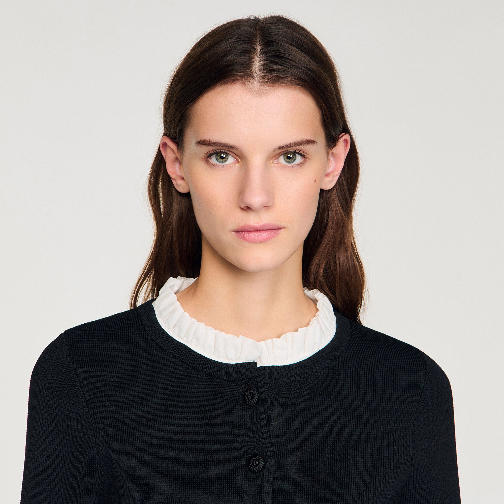 2-in-1 Cardigan: Kragen & Schößchen