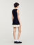 Robe courte en tweed bicolore