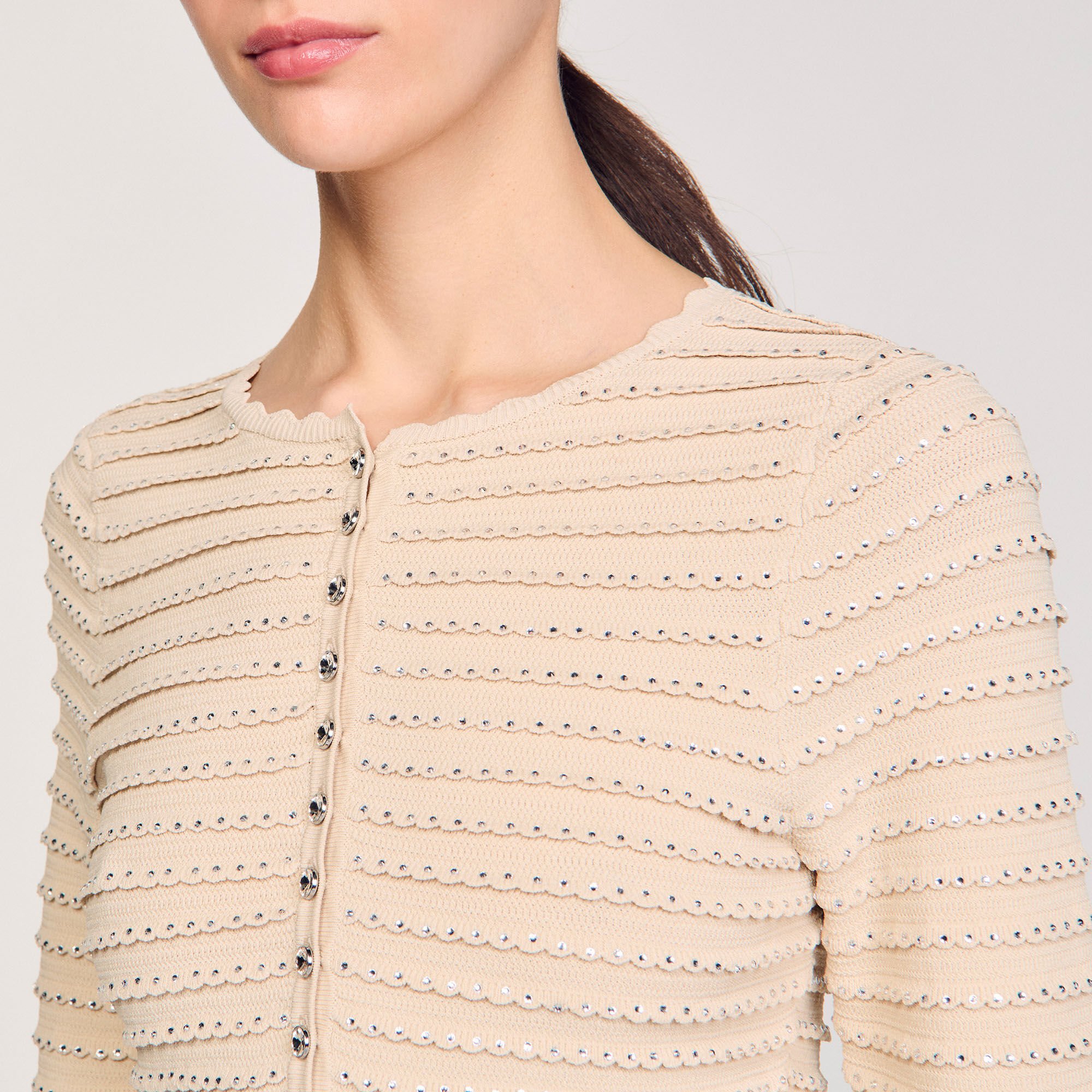 Cardigan strassé