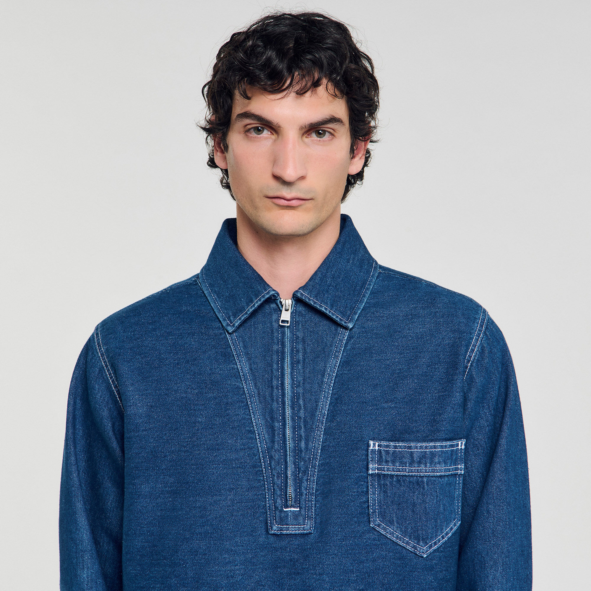 Denim tunic