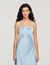 Robe longue satin&eacute;e 