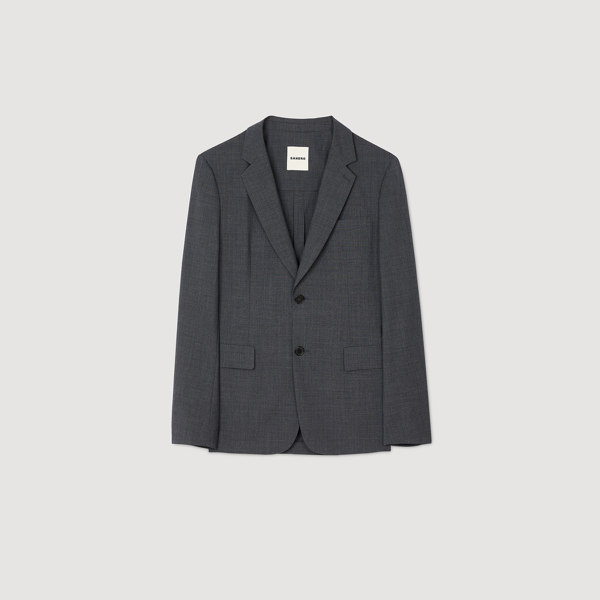 Anzugjacke aus Wolle