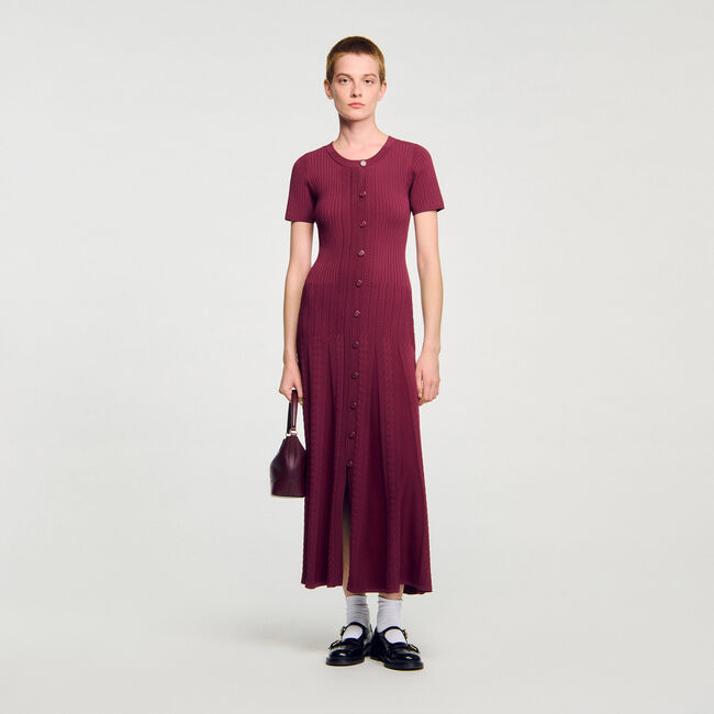 Robe longue en maille