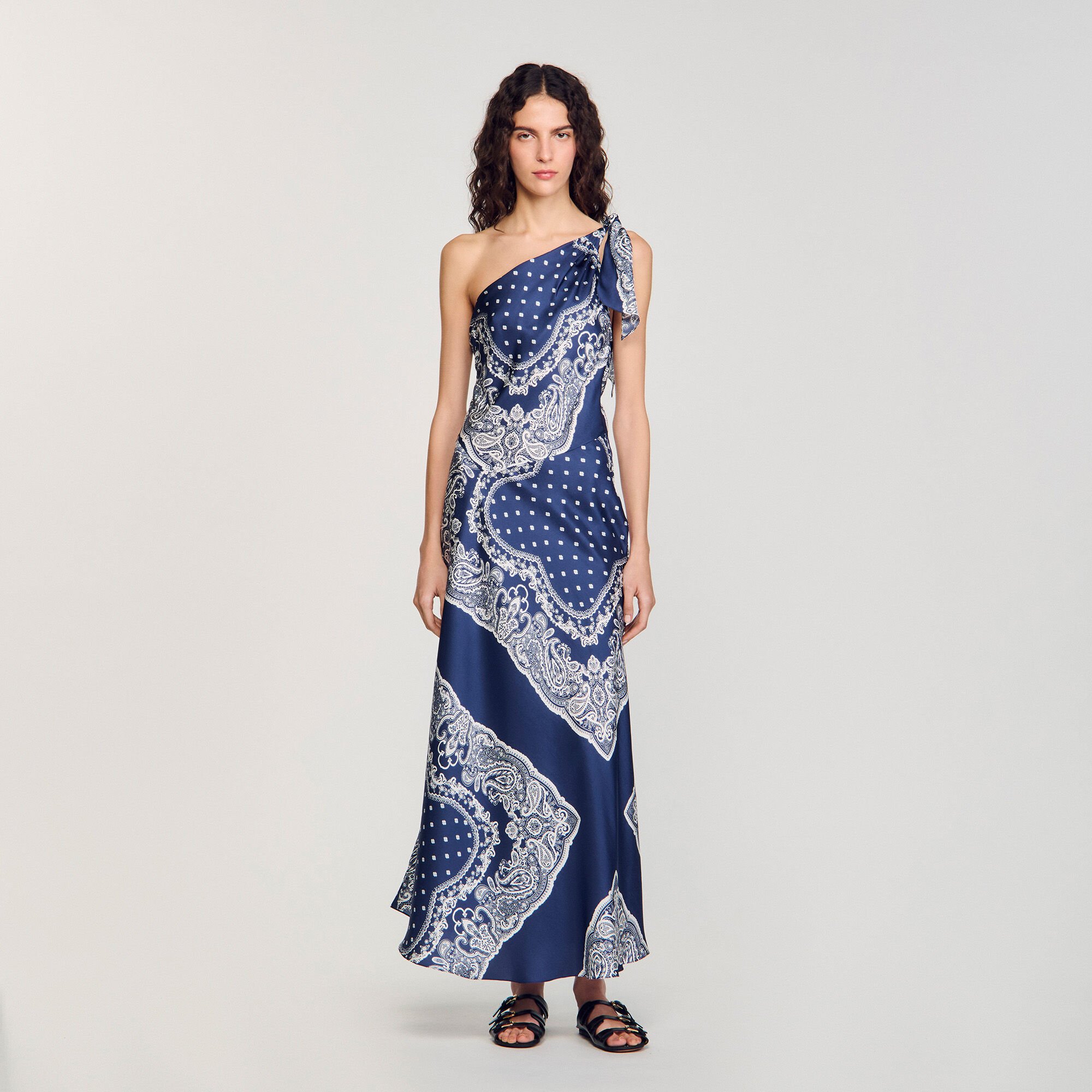 Bandana-print maxi dress