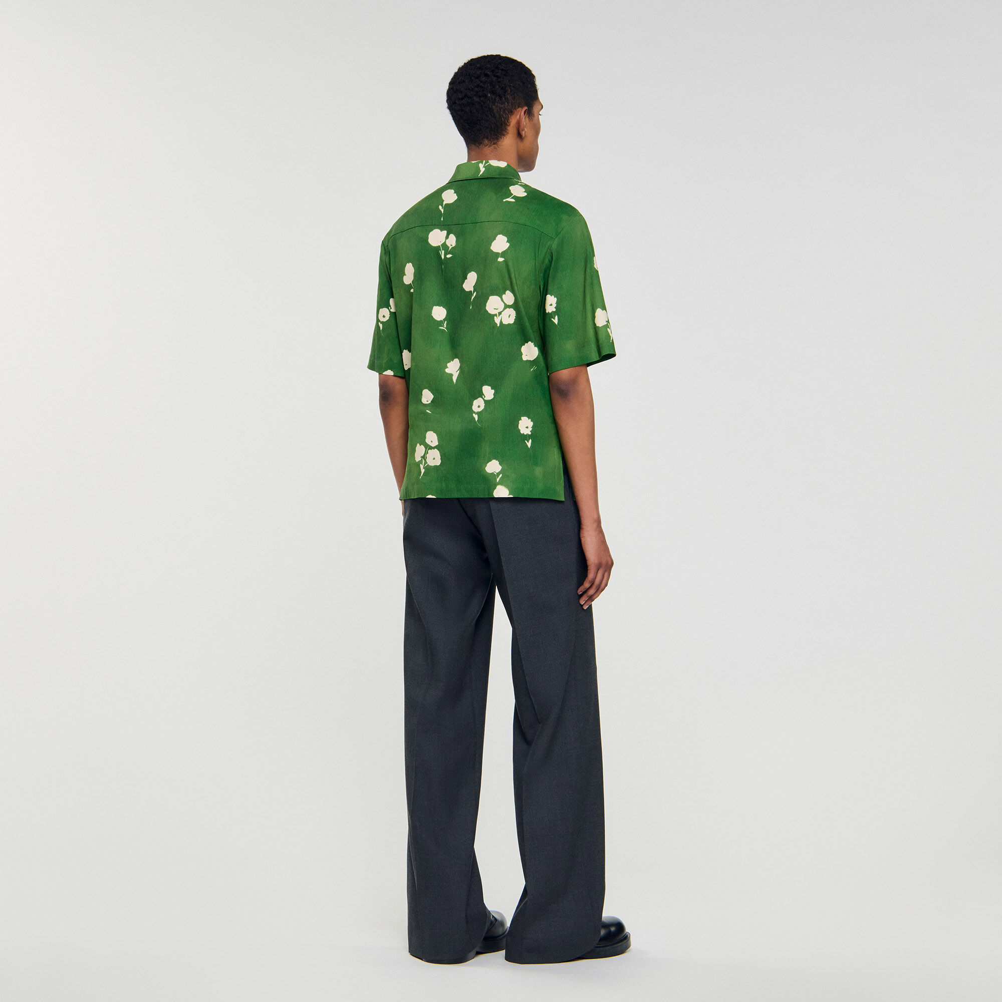 Chemise à imprimé fleur
