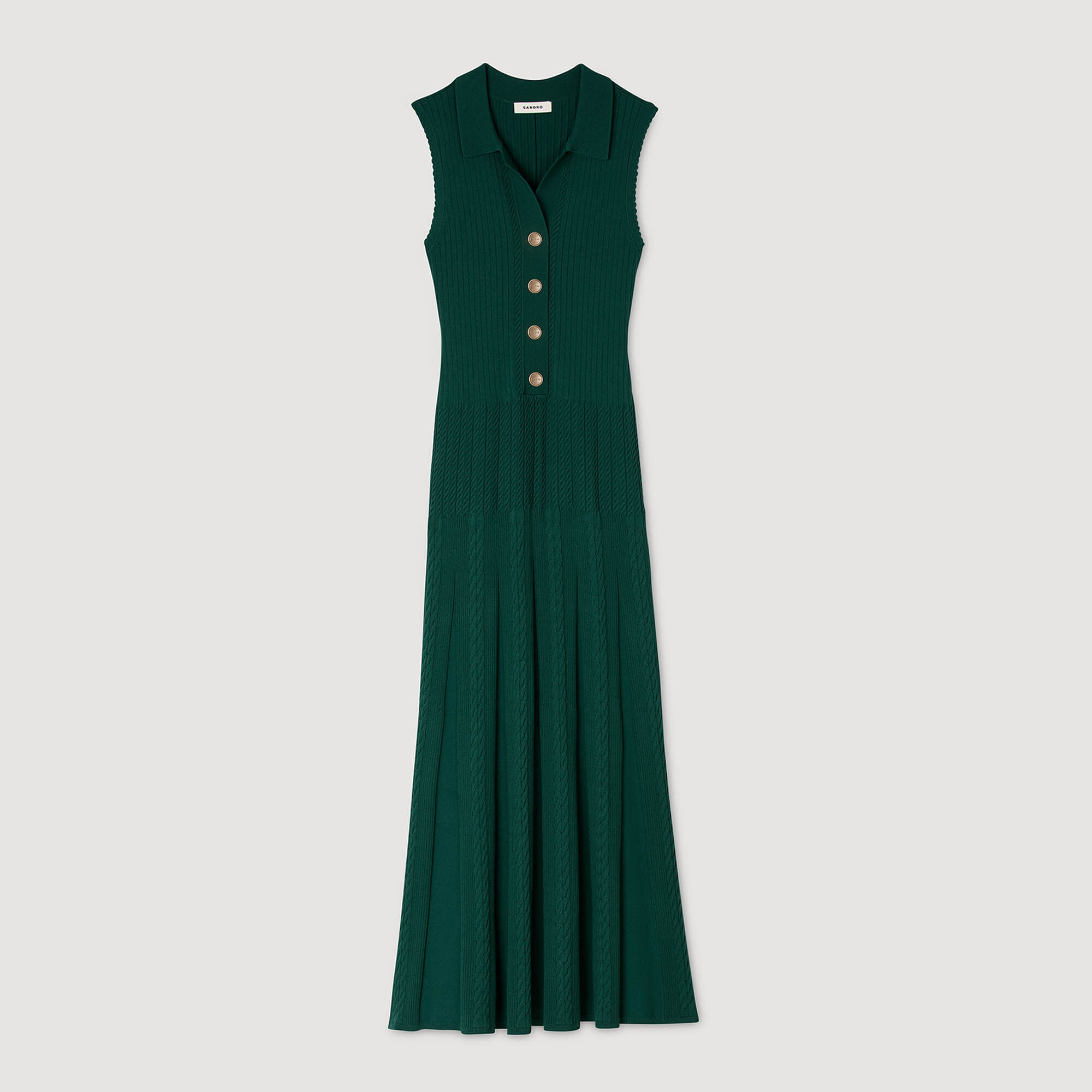 Strickkleid mit Polokragen