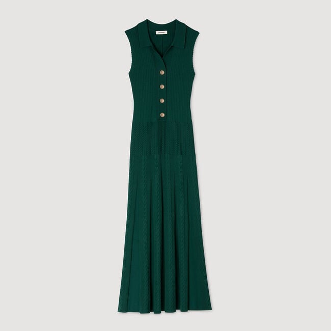 Strickkleid mit Polokragen