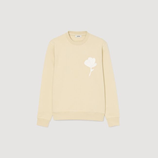 Sweatshirt mit Blumen-Patch