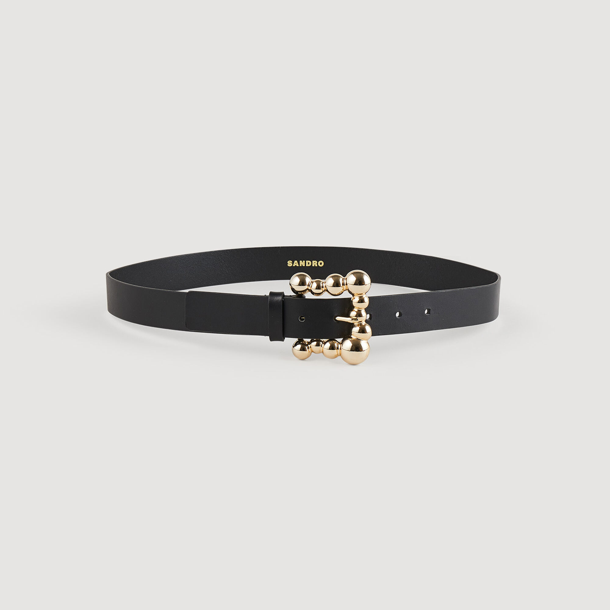 Gold buckle store belt