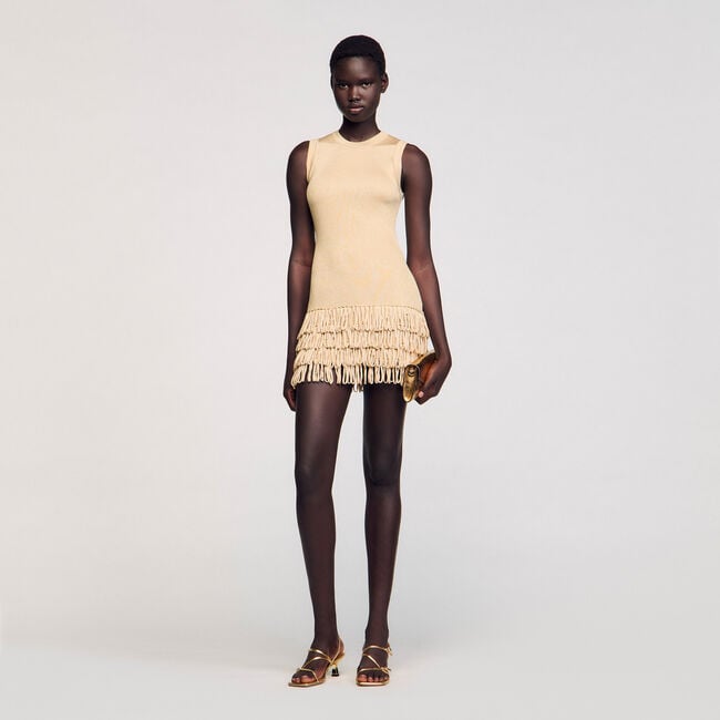 Robe courte en maille