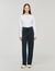 Knit rhinestone-covered trousers