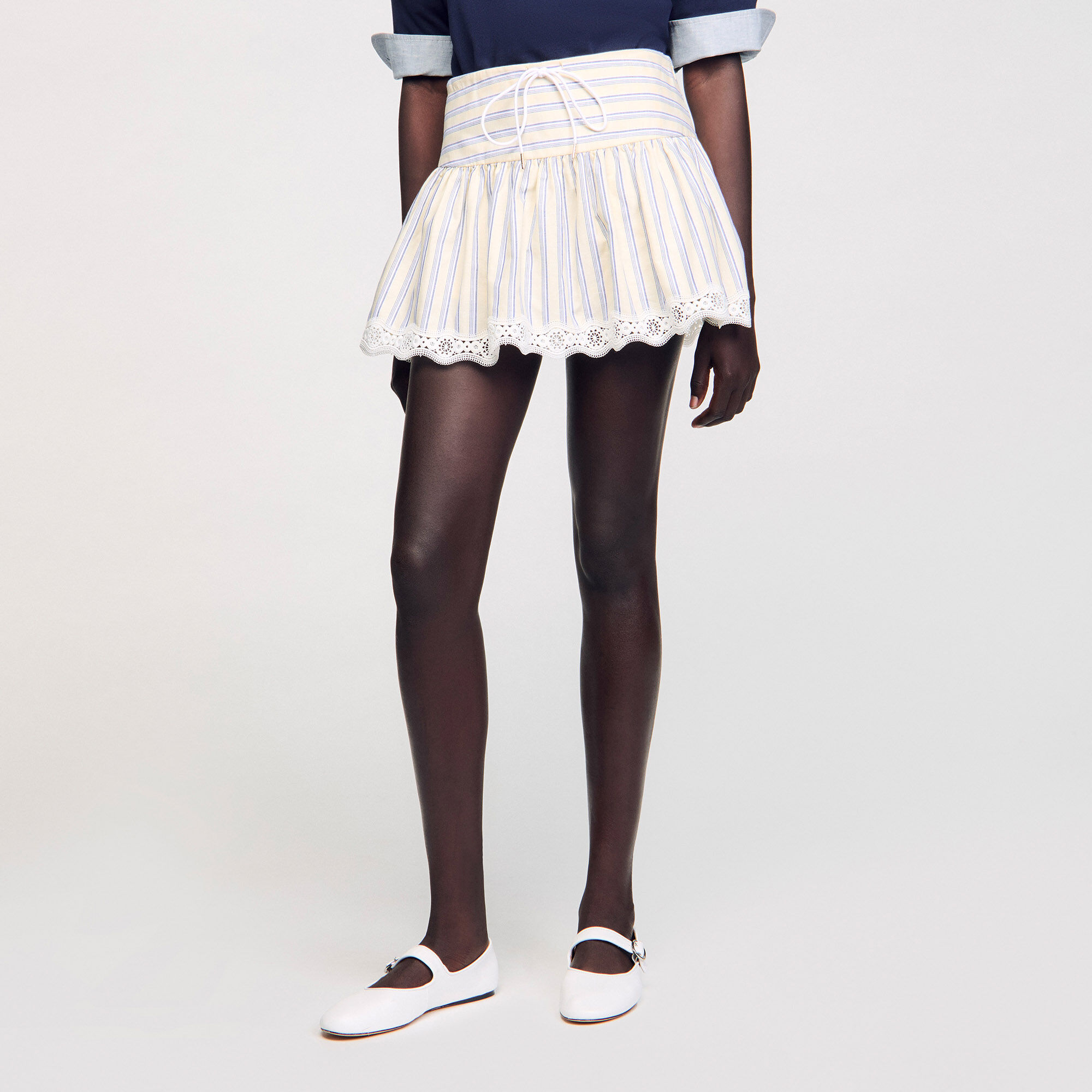 Gestreifter Skort