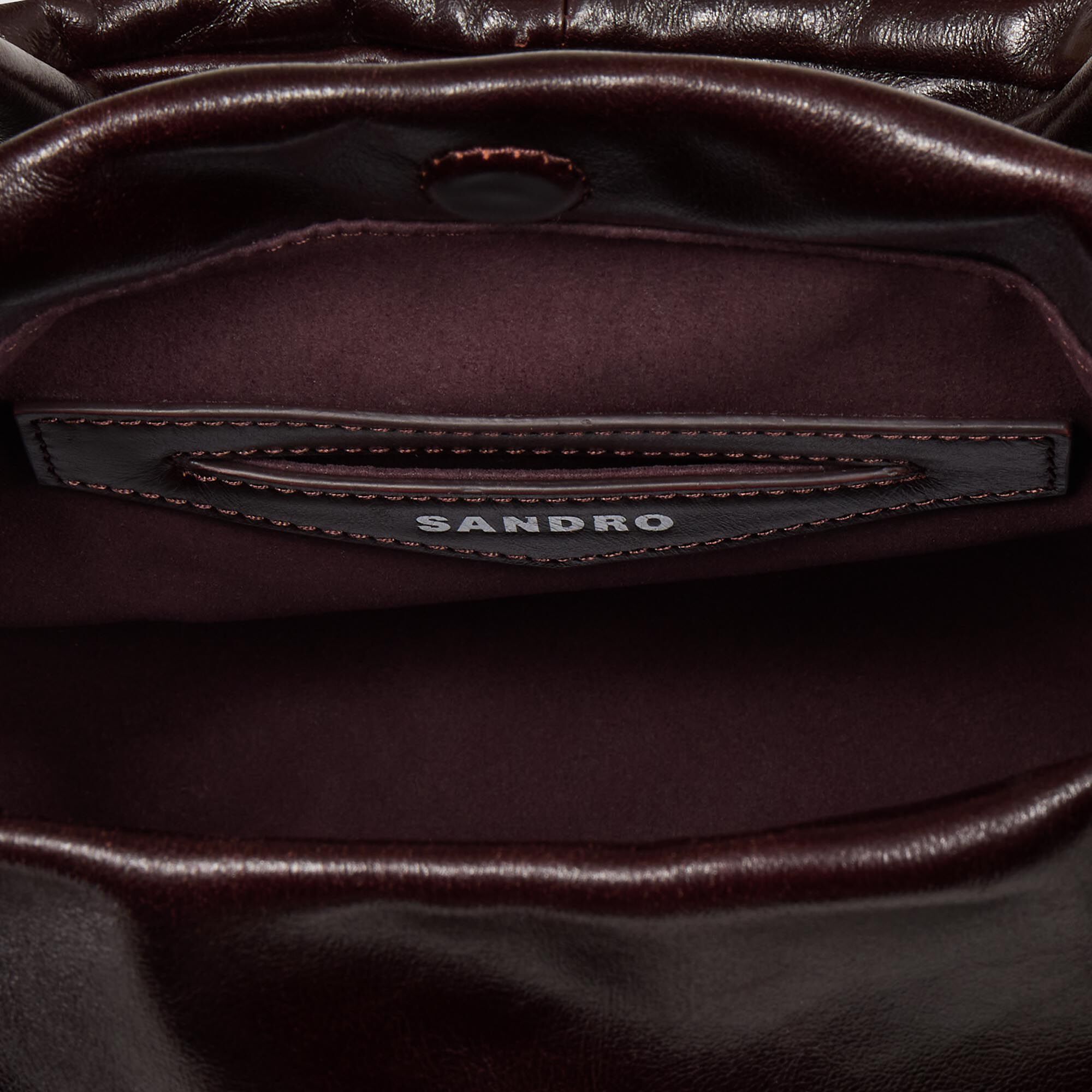 Petit sac en cuir brillant