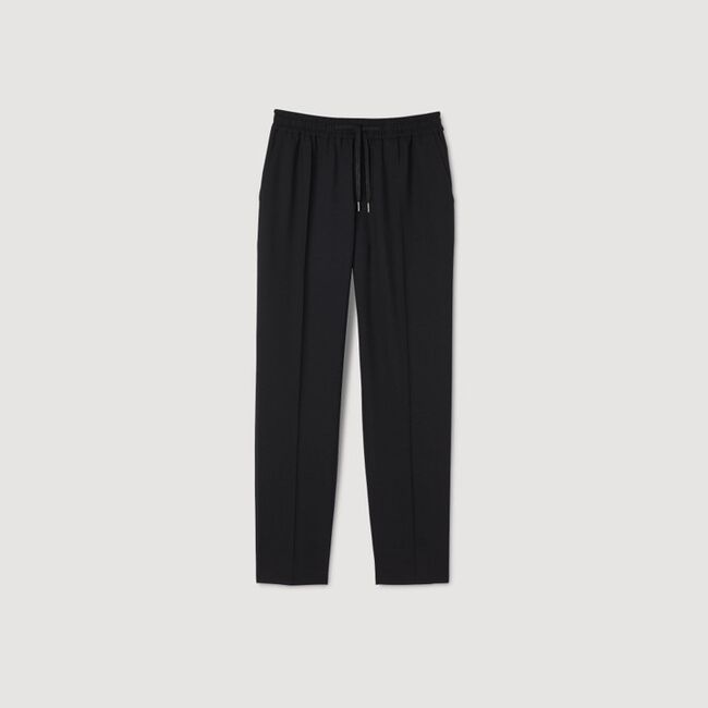 Pantalon droit élastiqué