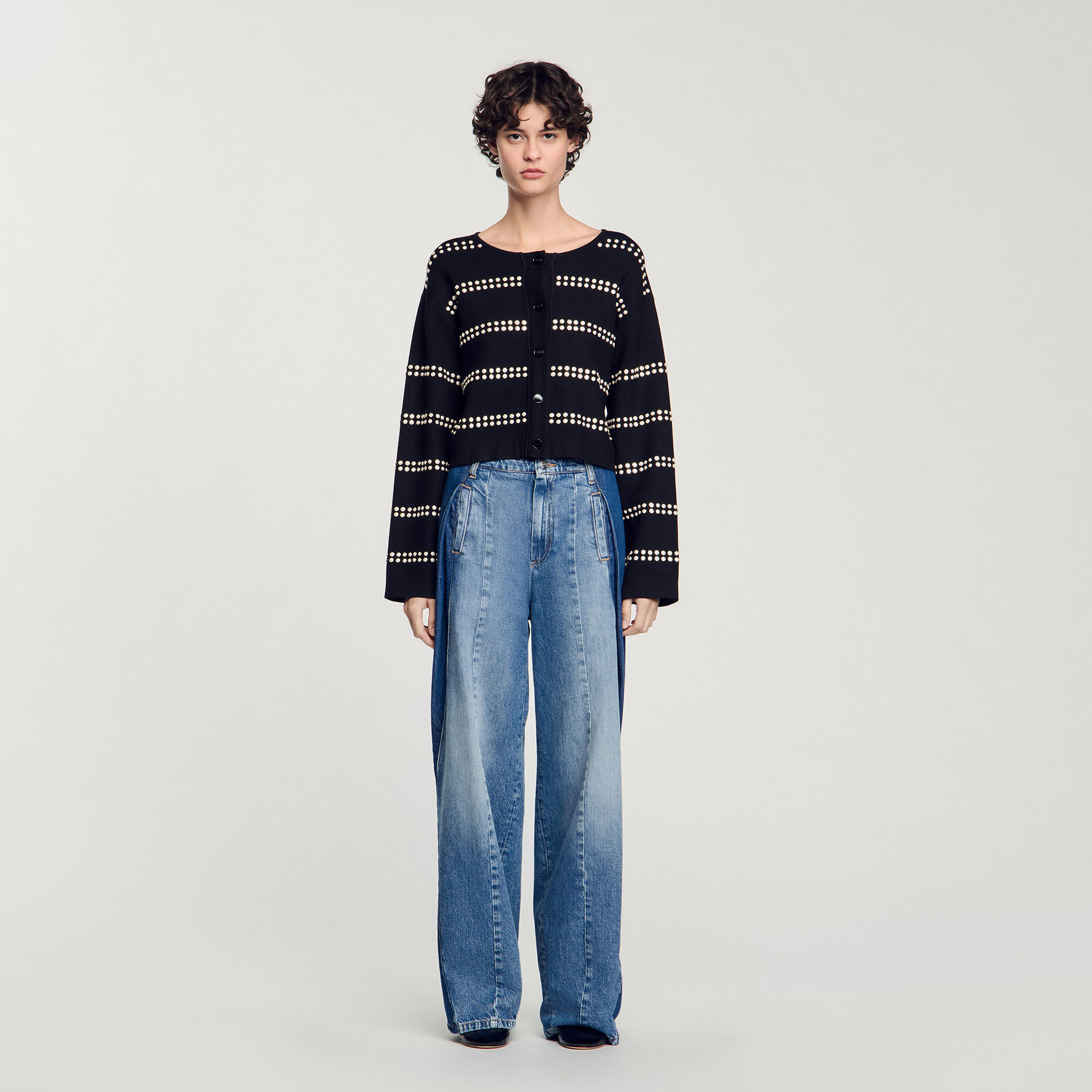 Cardigan mit Studs