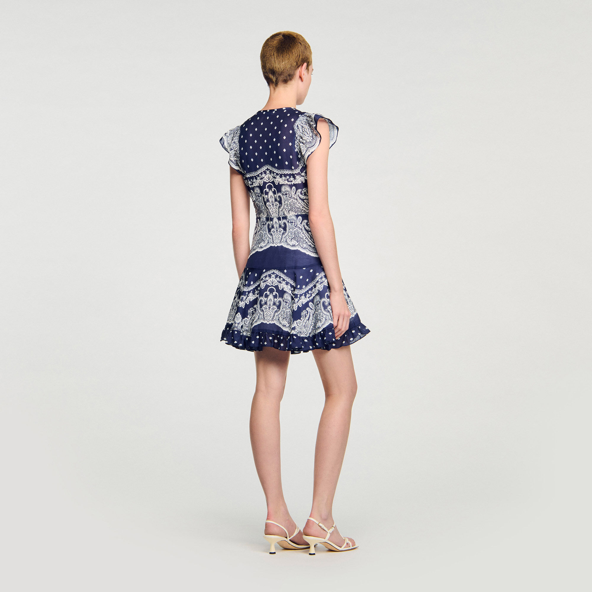 Robe courte à imprimé bandana