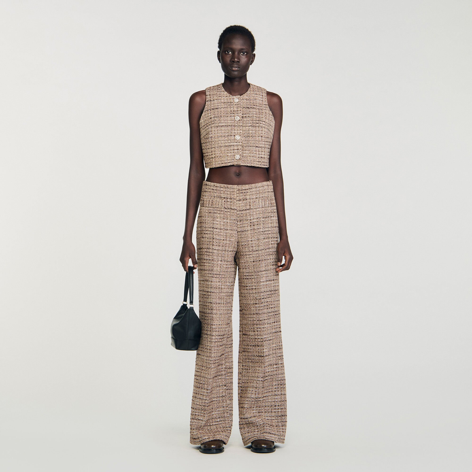 Hose aus dekorativem Tweed