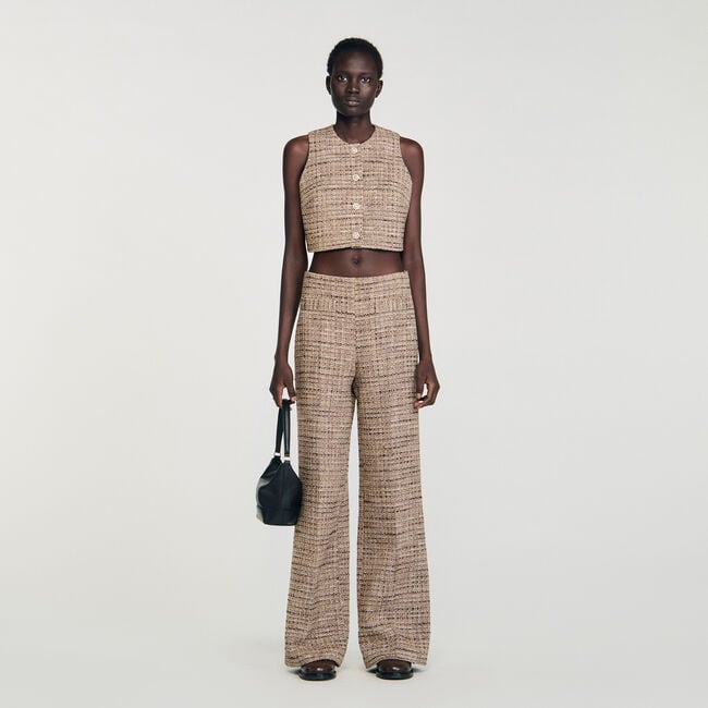 Hose aus dekorativem Tweed