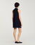 Robe courte à col claudine