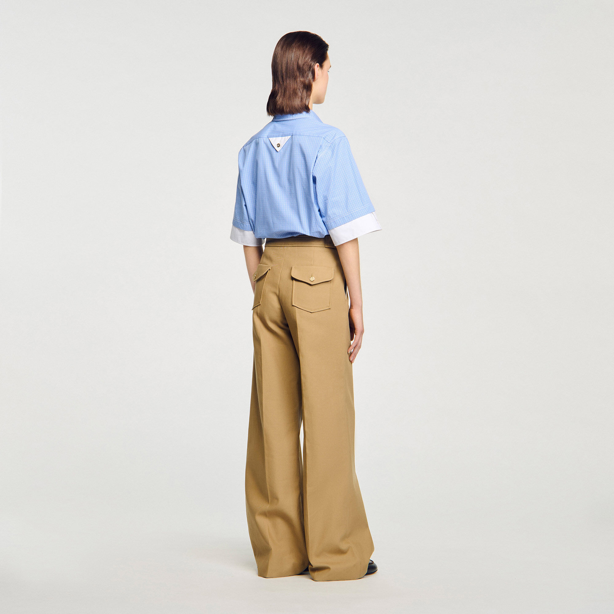 Pantalon de tailleur en coton
