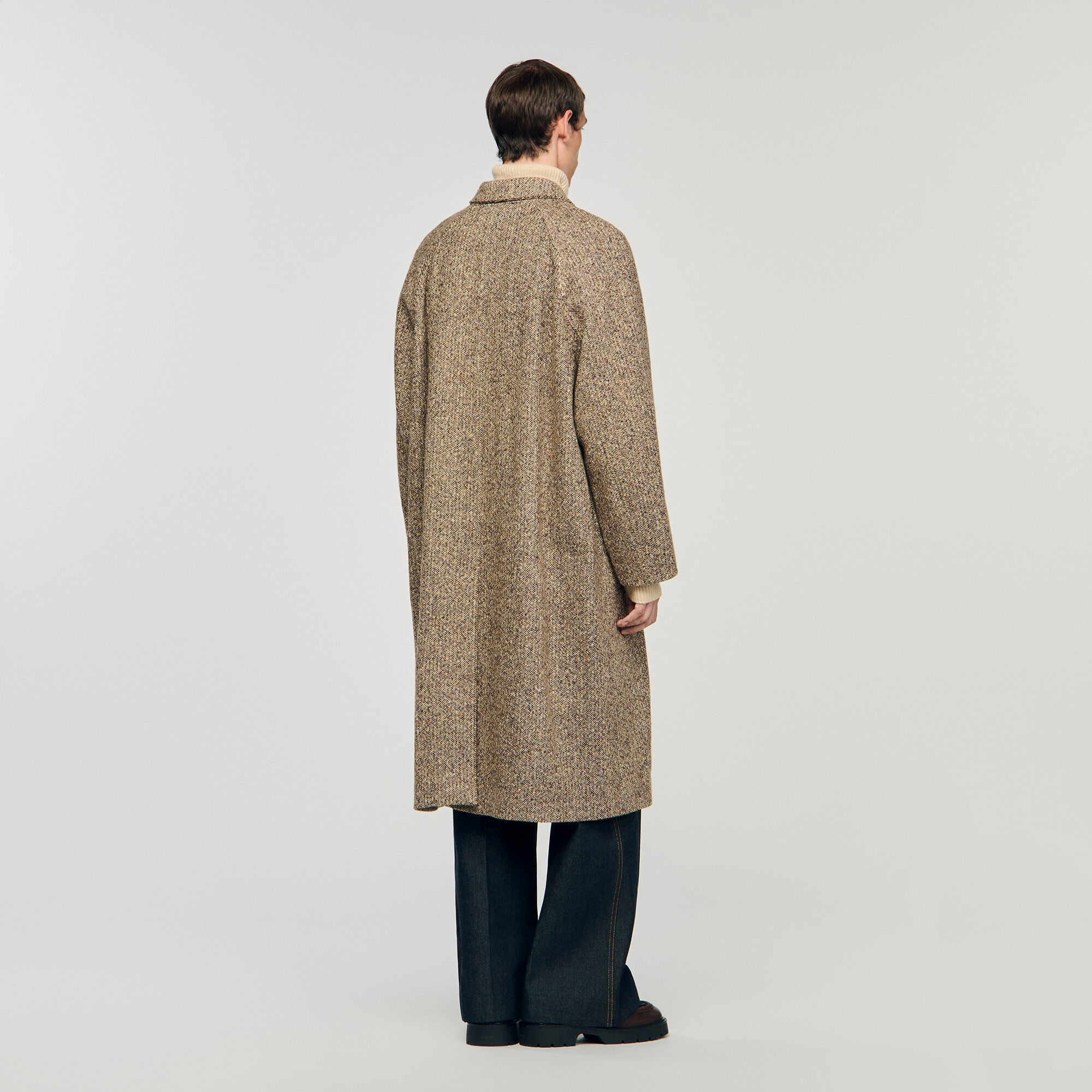 Oversize-Mantel aus Wolle