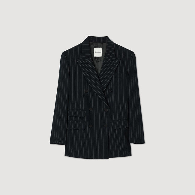 Veste de costume à rayures