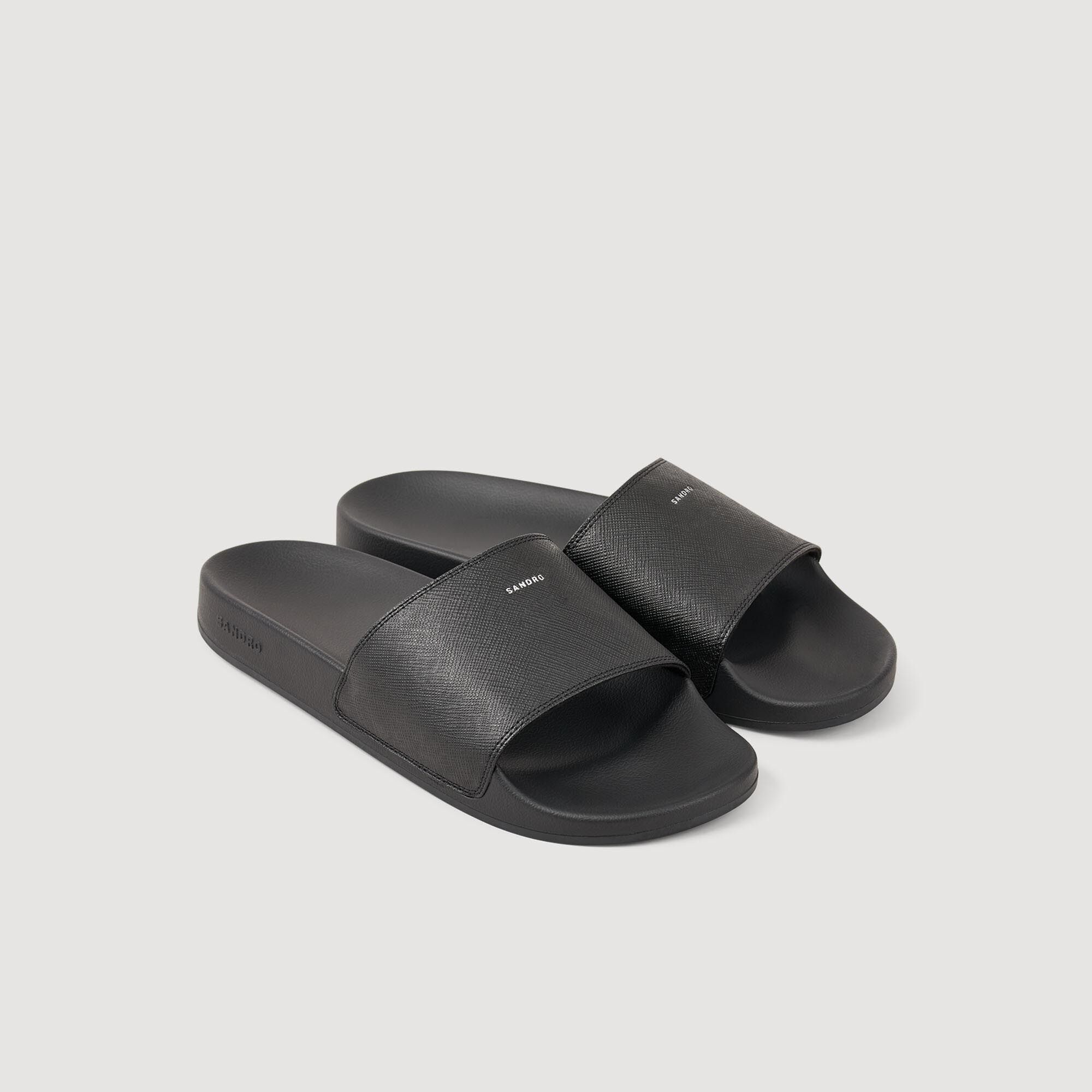 Sandales en cuir reconstitué