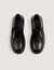 Glazed leather derbies