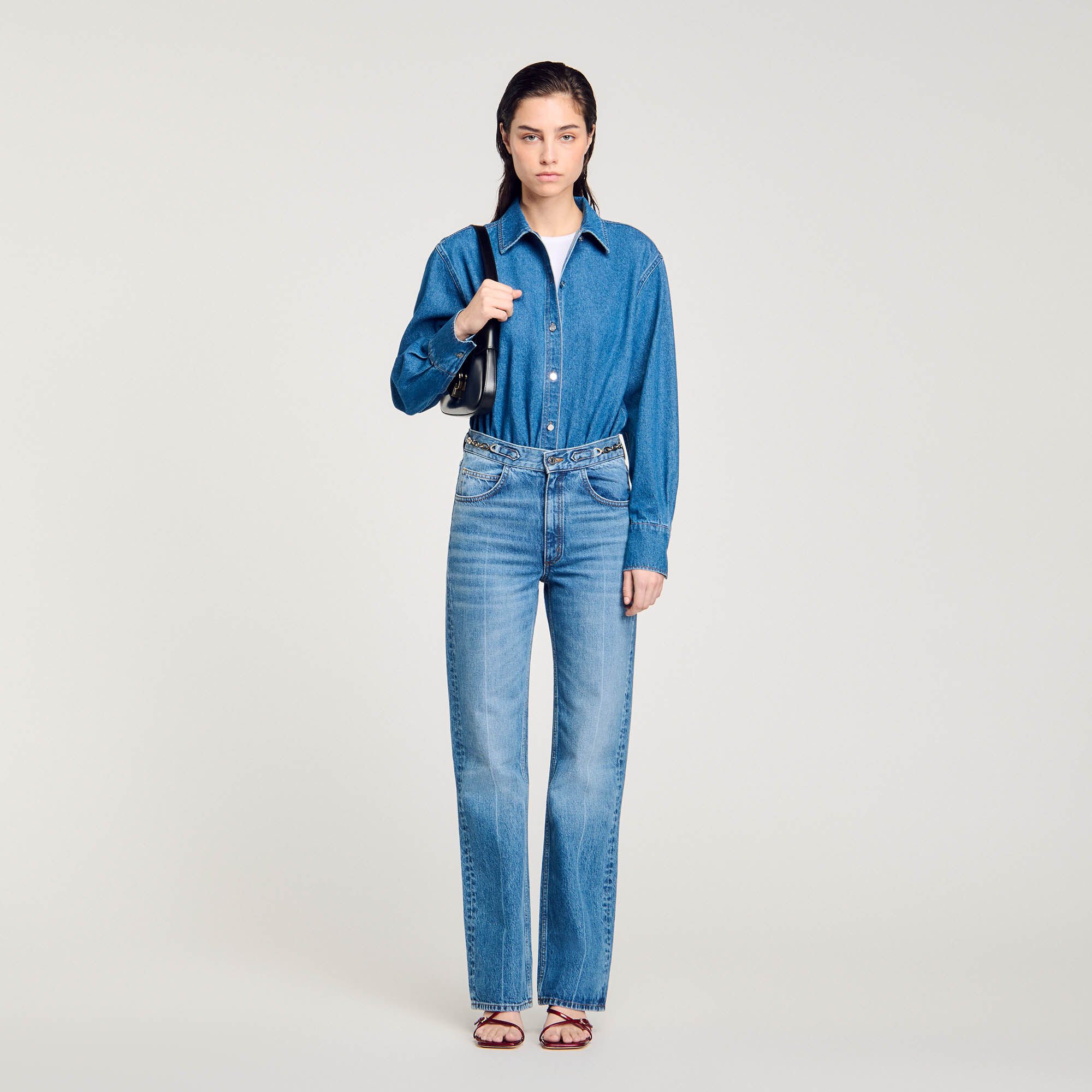 Chemise body en jean