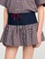 Checked skort