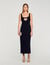 Robe longue cœur strassé
