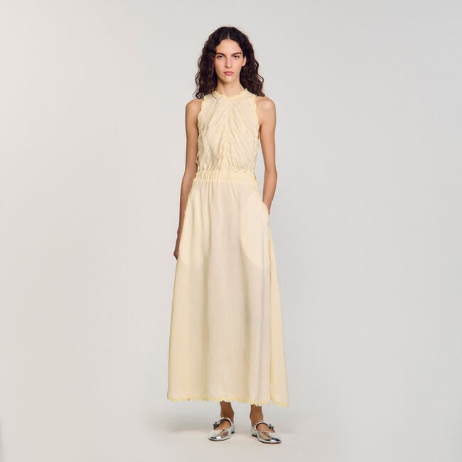 Maxi dress with lace details