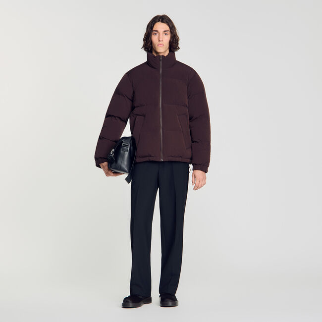 Doudoune en tissu technique zipp&eacute;e - Homme | Sandro