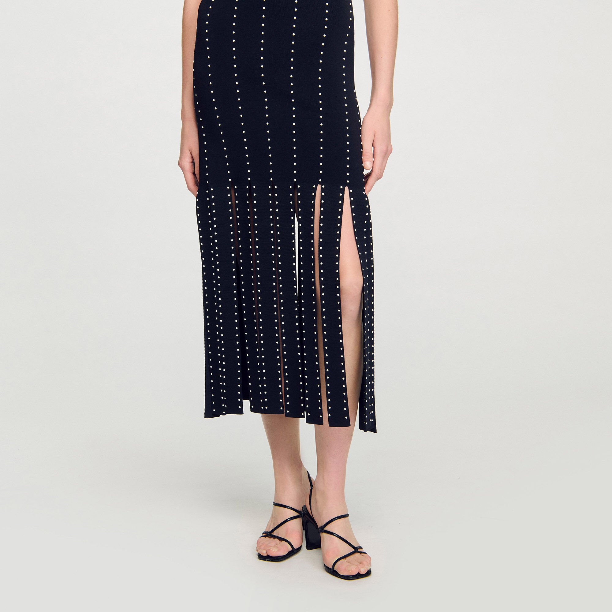 Robe longue à franges