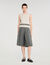 Pleated long shorts