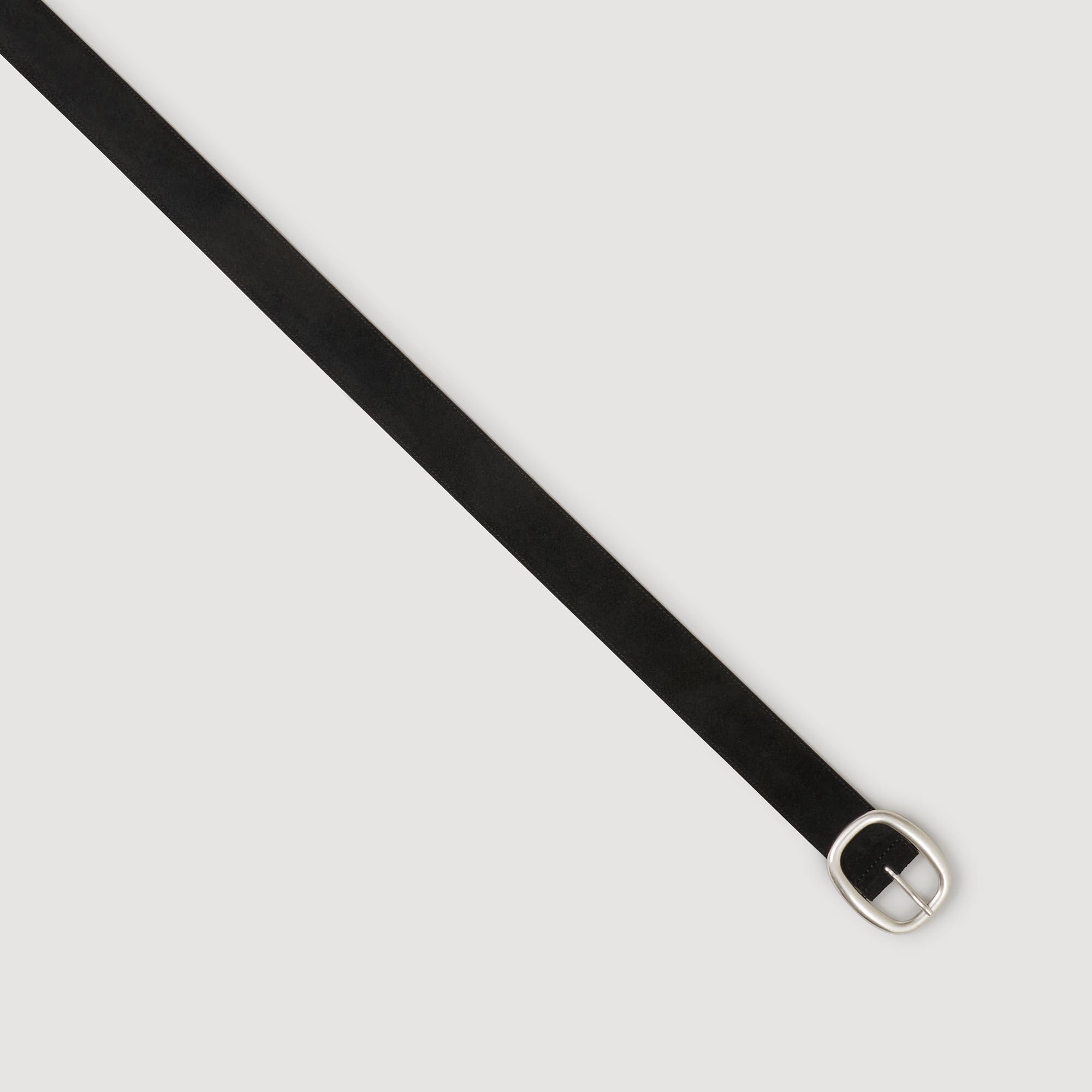 Ceinture large en cuir