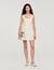 Kurzes Strickkleid mit Perlen