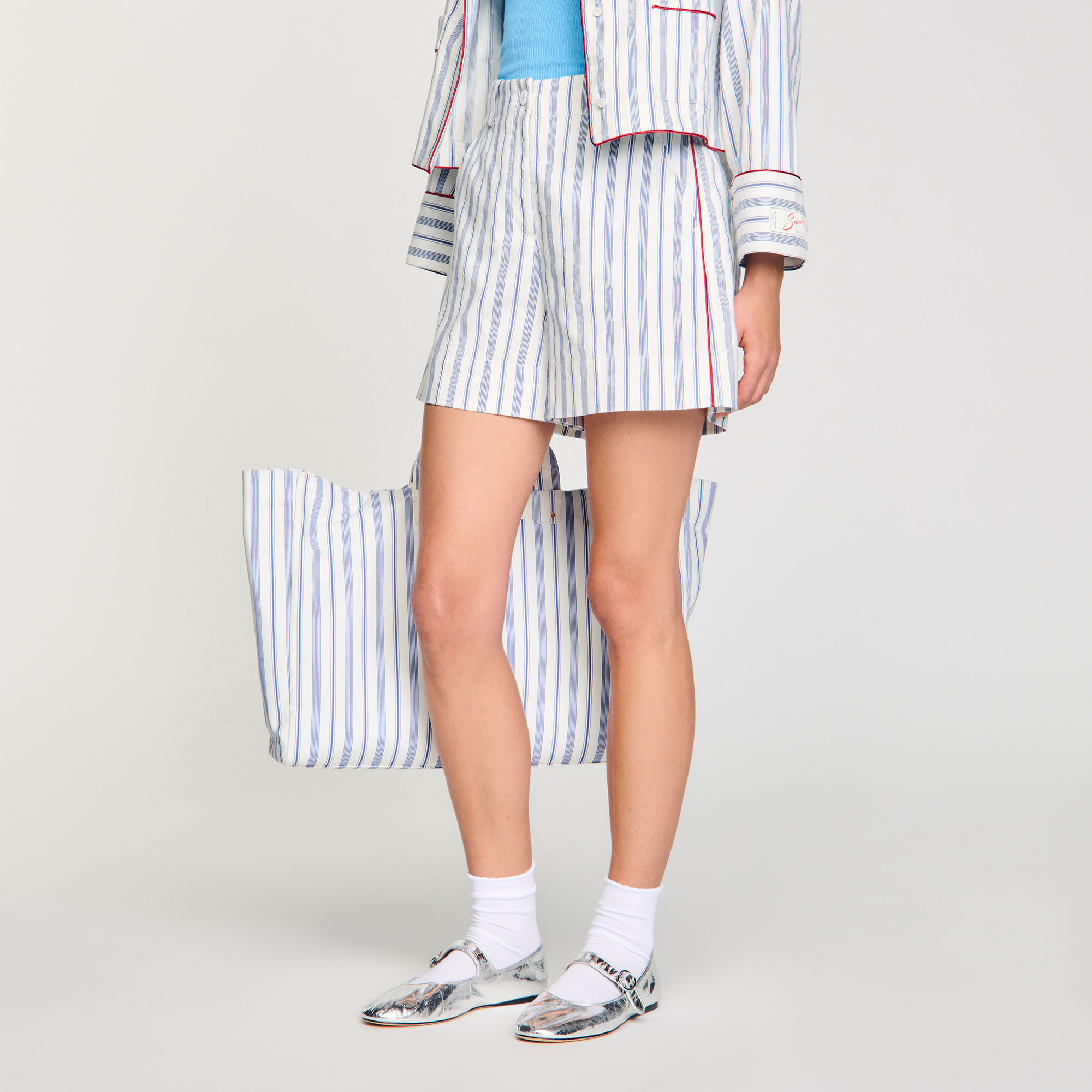 Gestreifte Shorts