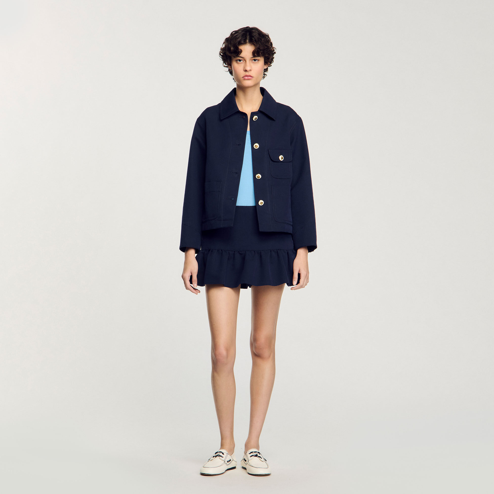 Blouson mit Offiziersknöpfen