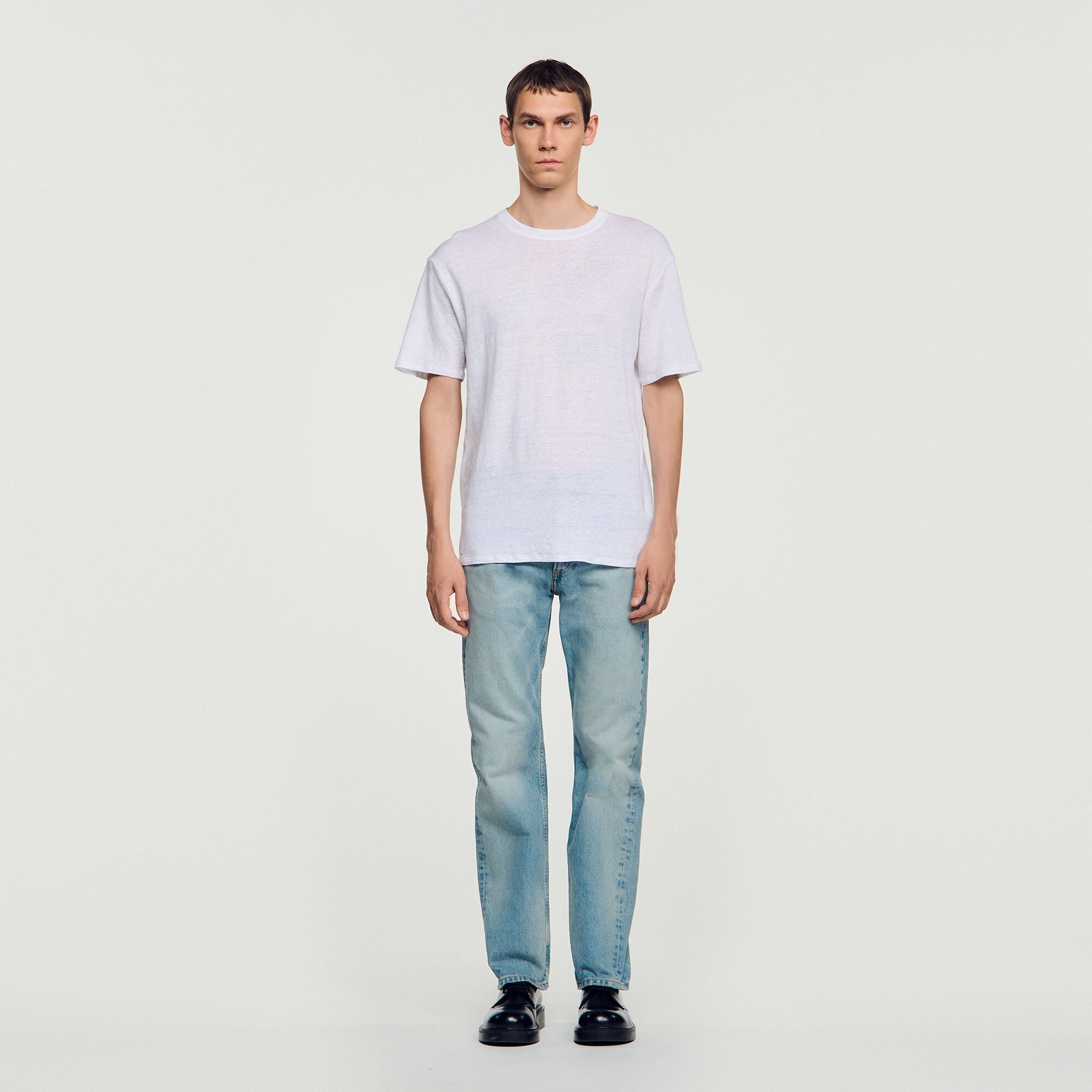 T-Shirt aus zertifiziertem Leinen - Herren | Sandro