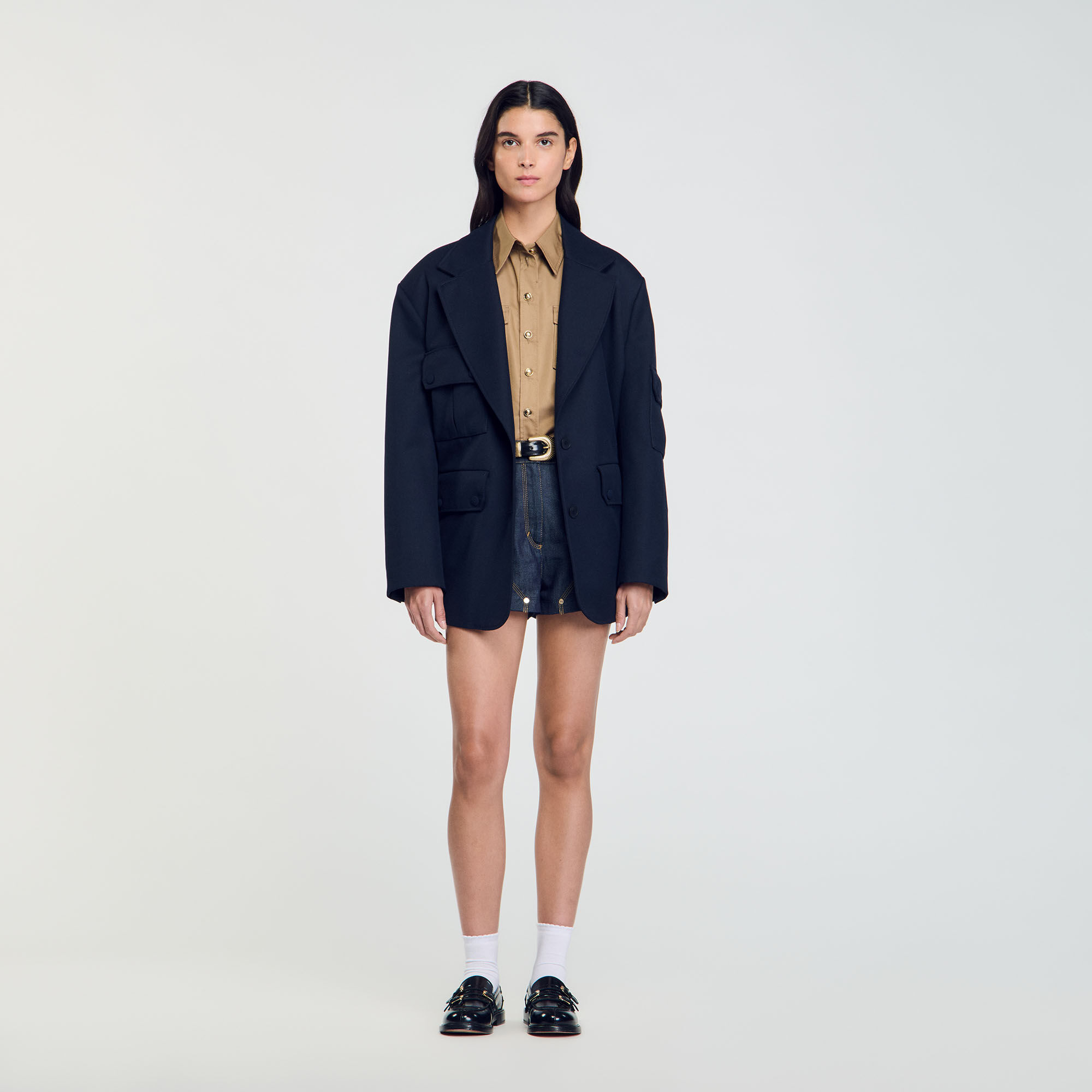 Veste jean sandro femme outlet
