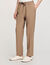 Elasticated straight-leg trousers