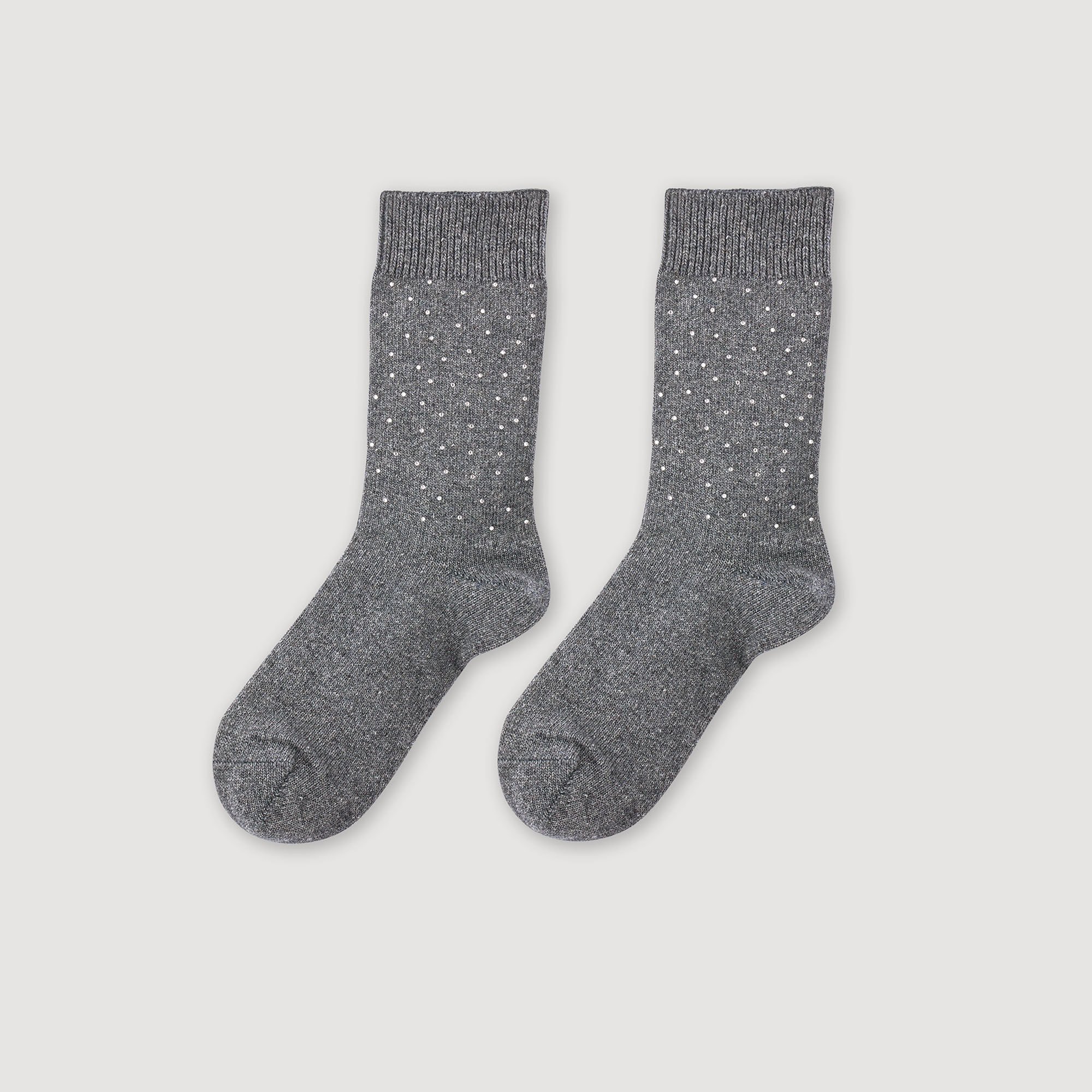 Socken mit Strassbesatz