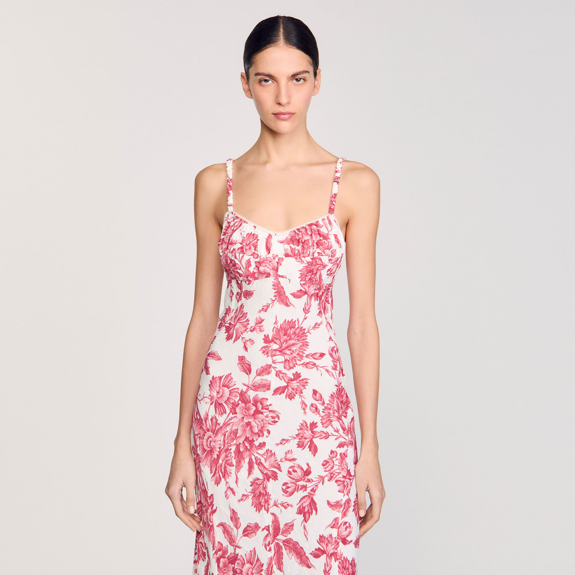 Floral print maxi dress