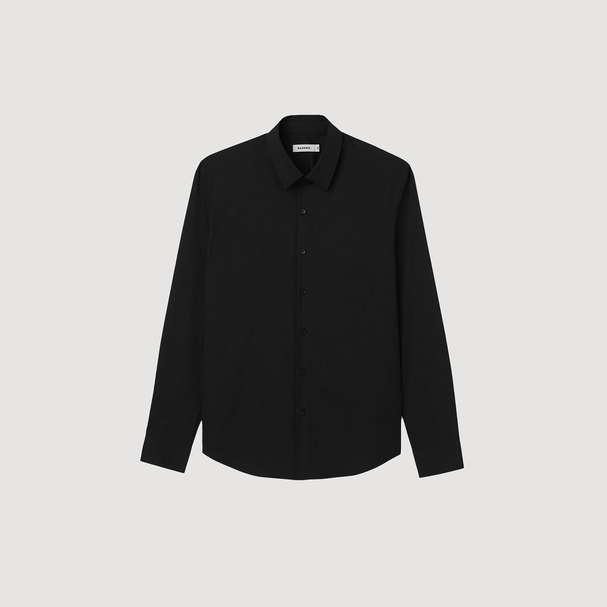 Chemise ajustée en coton stretch