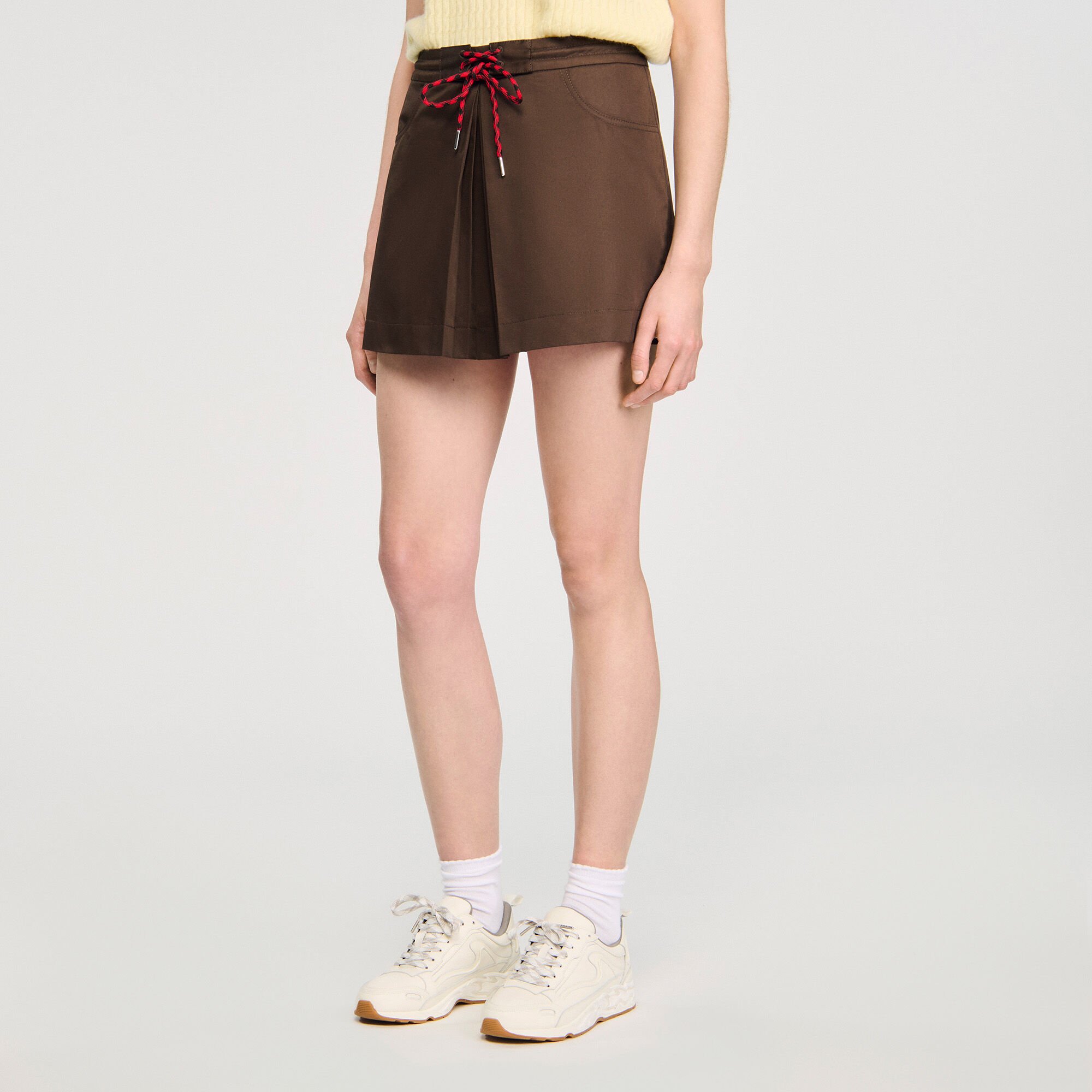 Pleated skort