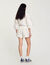 Rhinestone wide-leg shorts