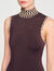 Langes Strickkleid mit Fransen