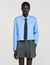 Chemise courte à cravate amovible