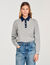 Pull à col polo et manches longues